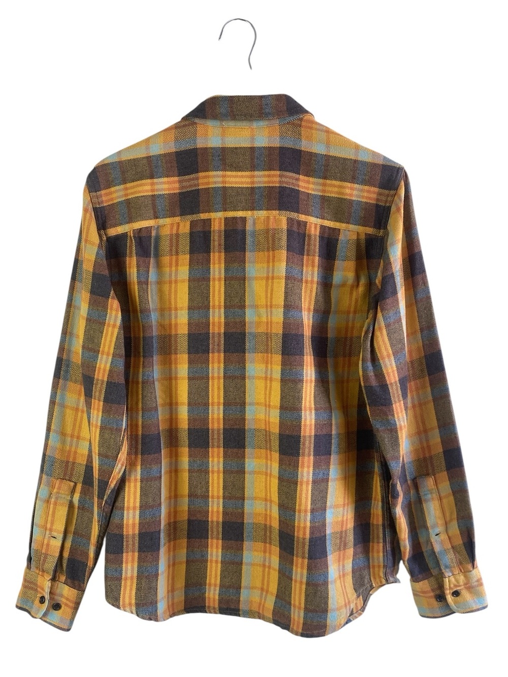 PrAna Westbrook Flannel Shirt Color Sunray Plaid Size S - Picture 4 of 6